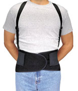 Elastic Back Support Belt w/Removable Suspenders (XL) 1/ea