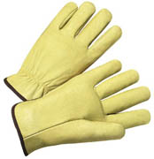 Driver's Glove, Standard Pigskin w/Straight Thumb (S) tan 12/pr