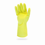 12-mil 12" Yellow Flock Lined Latex Glove (L) 12/pr