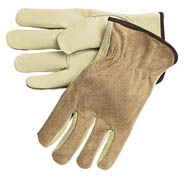 Driver's Glove, Select/Split Cowhide w/Keystone Thumb (L) tan 12/pr 