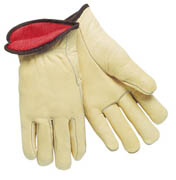 Insulated Driver's Glove, Premium Cowhide (L) tan 12/pr