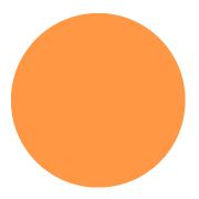 Inventory Label 1.5" Fluorescent Orange Circle roll/500