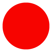 Inventory Label 1.5" Fluorescent Red Circle roll/500