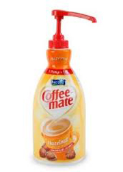 Nestle® Liquid Coffee Creamer, Pump Dispenser, Hazelnut - 625-ml, cs/3