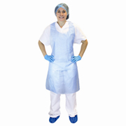 2-mil Blue Polyethylene Disposable Apron 28x46" box/100