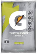Gatorade® 6-Gal. Powder Mix lemon lime 51-oz 14/CS.