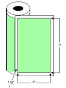 Thermal Transfer 3" x 2" Label 3" Core Roll w/Perf cs/18,000