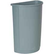 Untouchablel® Half Round Container 21-gal. (Gray) 1/ea