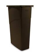 Slim Jiml®  Rectangular Waste Containers 23-gal.(Brown) 1/ea