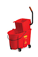 Red WaveBrake® 35-qt. Mop Bucket & Down-Press Wringer Combos 1/ea