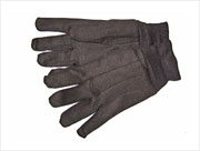 Brown Jersey Cotton Gloves  Women's 12/pair