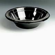 Chinet® Black Heavyweight Plastic Bowl - 12-oz, cs/1000