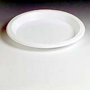 Chinet® White Lightweight Plastic Plate - 10.25", cs/500