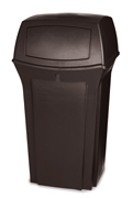 Rangerl® 35-Gallon Hooded-Top Container (Brown) 1/ea
