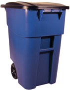 50-Gallon Brute® Rollout Containers (Blue) 1/ea