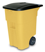 50-Gallon Brute® Rollout Containers (Yellow) 1/ea