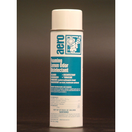 Aero® Foaming Lemon Odor Disinfectant 19-oz, 1/ea