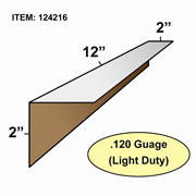 Edge Board Corner Protectors .120" x 2" x 2" x 12" skid / 5880