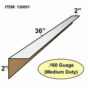 Edge Board Corner Protectors .160" x 2" x 2" x 36" bundle / 50