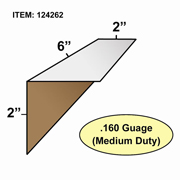 Edge Board Corner Protectors .160" x 2" x 2" x 6" skid / 8960