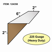 Edge Board Corner Protectors .225" x 2" x 2" x 6" skid / 6160