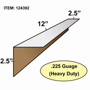 Edge Board Corner Protectors .225" x 2.5" x 2.5" x 12" skid / 2640