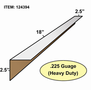Edge Board Corner Protectors .225" x 2.5" x 2.5" x 18" skid / 2640