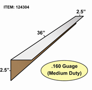 Edge Board Corner Protectors .160" x 2.5" x 2.5" x 36" skid / 1920