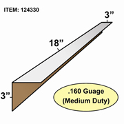 Edge Board Corner Protectors .160" x 3" x 3" x 18" skid / 3200