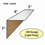 Edge Board Corner Protectors .120" x 3" x 3" x 6" skid / 8400