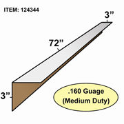 Edge Board Corner Protectors .160" x 3" x 3" x 72" skid / 800