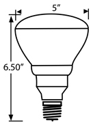 Incandescent Bulb BR40 Med-Base 65-wat Frosted S4453 1/ea