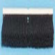 2.5" Black Tampico Push Broom 18"