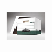 Economy File Corrugated Storage Box With Lid 15x12x10" Green cs/12
