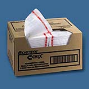 Chix® Foodservice Towels - White/Red, 13"x24", cs/150