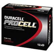 Duracell® PROCELL® Alkaline Batteries - D,  pk/12