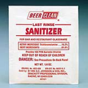 Beer Clean® Last Rinse Sanitizer .25-oz, cs/100