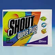 Shout® Wipes Plus Stain Treater Towelettes cs/80