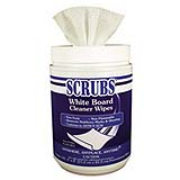 SCRUBS® Whiteboard Cleaner Wipes 6" x 8", cs/720