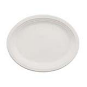 Heavyweight Chinet® Classic White® Premium Oval Platter 9.75"x12.5", cs/500