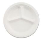 Heavyweight Chinet® Classic White® Premium Plate 10.25" 3 Compartments, cs/500
