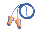 Corded Metal Detectable Earplugs NRR 32 (box/100-pr)