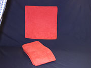 MICROFIBER CLOTH - Red, 16"x16", cs/12