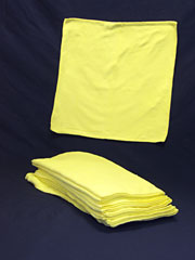 MICROFIBER CLOTH - Yellow, 16"x16", cs/12