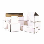 5x4x4"Indestructo White Corrugated Mailer1/ea