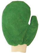 Microfiber Hand Mitt green 1/ea