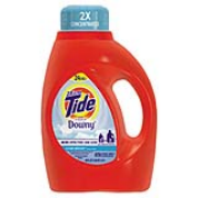 Tide® with a Touch of Downy® Liquid Laundry Detergent/Fabric Softener 50-oz, cs/4