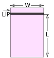 2 mil Antistatic Reclosable Poly Bag 3x5" Pink cs/2000