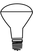Flourescent R40 Reflector Med-Base 23-Wat ES S7241 1/ea