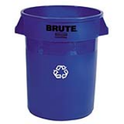 Brute® Round Recycling Containers 44-gal. (Blue) 1/ea